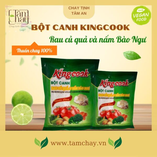 Bột canh rau củ và nấm bào ngư Kingcook 180G