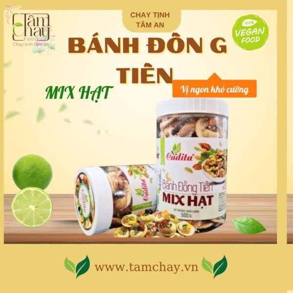Bánh đồng tiền mix hạt Cadita 400g