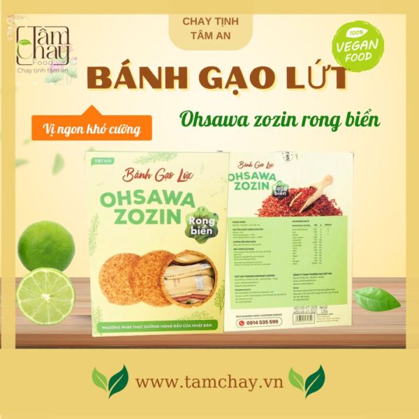 Bánh gạo lứt rong biển Ohsawa Zozin 125g
