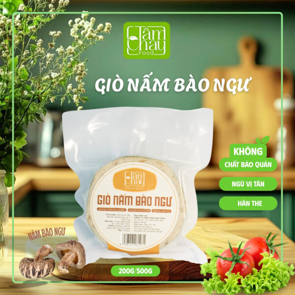 Giò Nấm Bào Ngư 500g