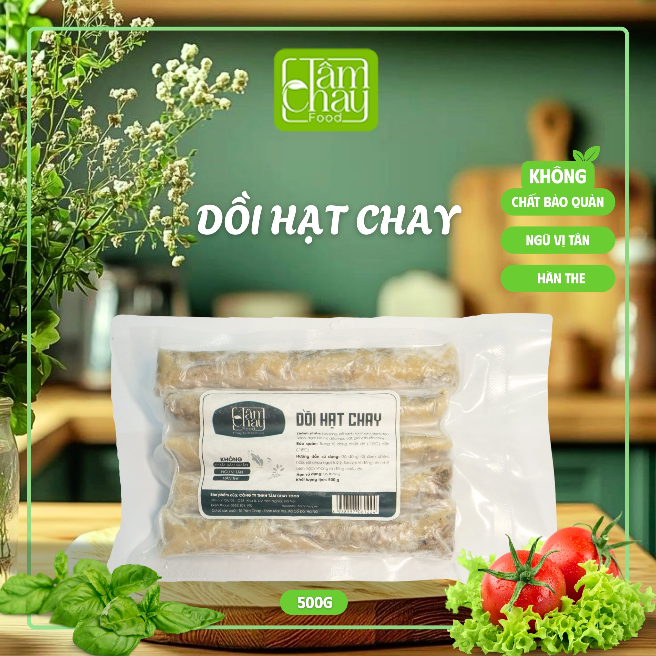 Dồi Hạt Chay 500g