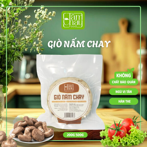 Giò Nấm Chay 500g